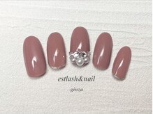 エストラッシュアンドネイル 銀座店(est lash&nail)/パールビジューネイル