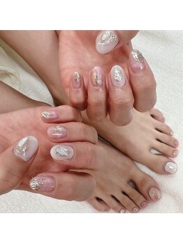 プリル ネイルアンドアイラッシュ 御幸ヶ原店(Puril NAIL&EYELASHES)/ブライダル×ハンド*フット