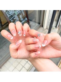 フレンチ×グラデーション