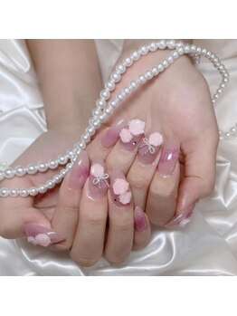 リンドネイル バイ モカ アンド ララ(Lind nail by moca and LaLa)/ピンクネイル