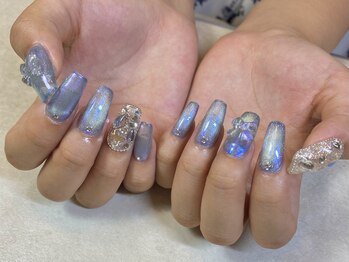 アール 海老名店(R)/マグネット×オーロラネイル