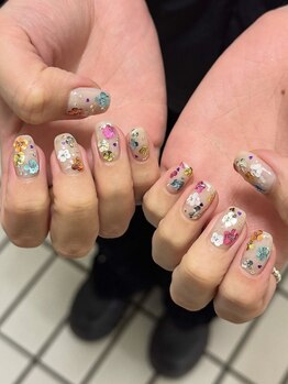 ホロフラワーネイル