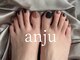 アンジュ(anju)の写真/【全メニュードライケア込】サンダル映え◎フットワンカラー/ラメグラ/4600/フットネイル親指アート/4900～