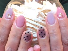 ネイルズ ララ(nails Lala)/シースルードット。