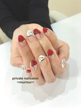 プライベート ネイルサロン マーマ(murmur)/バレンタインネイル