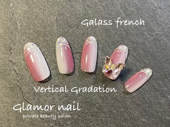 グラマーネイル(Glamor nail)/ガラス×グラデーション