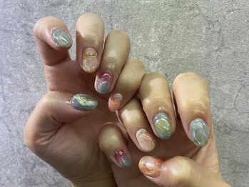 イビズ 新宿店(eviz)/もやもやネイル