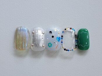 ネイルサロン スラッシュ(SLASH)/【吉崎】　定額design￥9350