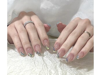 ピンキーネイル(Pinky Nail)/ガラスフレンチ