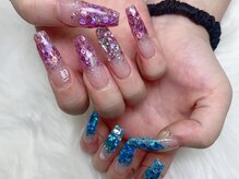 ネイルアルバ(Nail ALBA)/ラメグラネイル