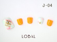 ロバル ネイルアンドまつげ(LOBAL)/フットネイルJ‐04￥10,700☆