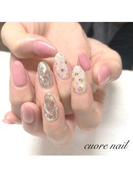 うねうねミラーネイル