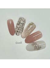 グランチュール(Grantulle)/ツイード柄ネイル