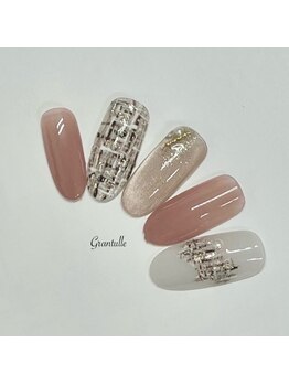 グランチュール(Grantulle)/ツイード柄ネイル