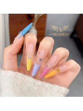 ヘブン ネイル 鶯谷(HEAVEN Nail)/Colorful French Tips Nails