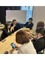 はくさん和鍼灸整骨院 ミーティイングでの1枚。真面目に話してます。