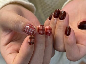 シェリーラメール 渋谷(cherielamer)/ チェックネイル