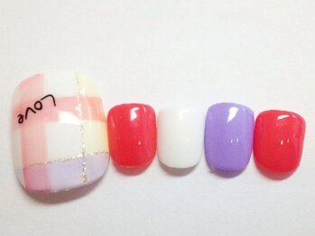 ネイルアンドアイラッシュ リラ 東三国店(Rela)/フットデザイン¥4800~(オフ別)