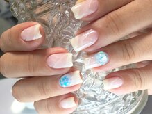 ネイル サロン コービーズ(nail salon COBES)/サマー大理石ネイル☆