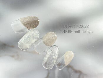 スリー(THREE)/Feb.2022/nail design
