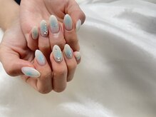 アモ(amo.)/チークネイルワンホンネイル