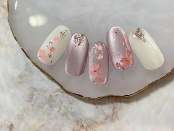 【足立担当】桜ホロネイル