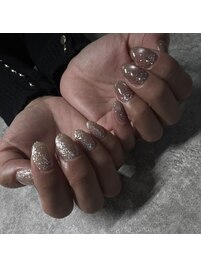 きらきらフラッシュネイル