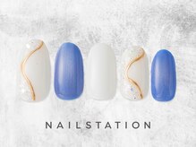ネイルステーション ルミネ新宿1店(NAIL STATION)/キラキラネイル／パラジェル