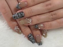 ワイミーネイル(y.mii_nail)/ツイードネイル