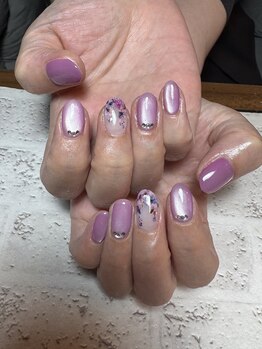 藤の花ネイル