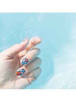 バーロ ビューティールーム(Balo Beauty Room)/タイル柄ネイル