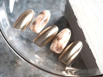 エーネイルズ 心斎橋(A.nails)/ミラーネイル