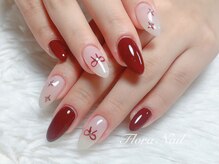 フローラネイル(Flora Nail)/お好きなアート4本＋ワンカラー