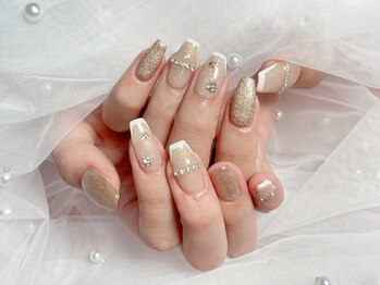 ティーアンドビー ネイルスタジオ(T&B NAIL STUDIO)/トレンドワンホンちゅるんネイル