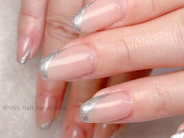斜めフレンチネイル☆
