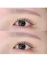 LEDエクステ×眉WAX同時施術