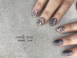 フラワー&フラッシュネイル