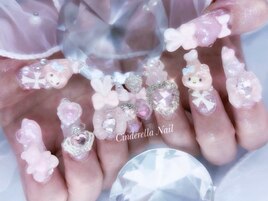 【チップ長さだしネイル】