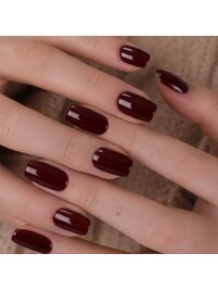 ワンカラーネイル/秋ネイル