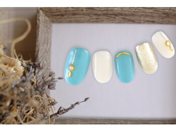ファストネイル アスナル金山店(FAST NAIL)/オフィスネイル　夏　【11343】