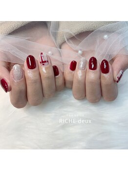 リッシュ ドゥ(RICHE deux)/冬のボルドーチェック柄