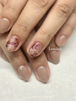 ル ソレイユ(Le soleil)/大人気！マーブルネイルbyあやか