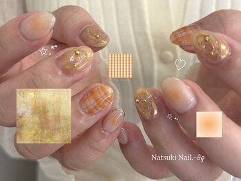 チェック柄ネイル【094】