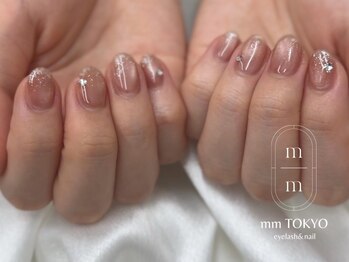 マグネットネイル/ラメ/冬ネイル