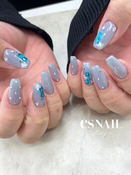 エスネイル 新宿西口店(es NAIL)/ホロお花アート