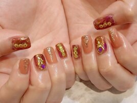 ＃パーツネイル＃ホイルネイル