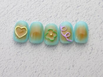 ディー ネイル アイラッシュ ヤバ(DEE nail×eyelash yaba)/A-214 120分アートフリー