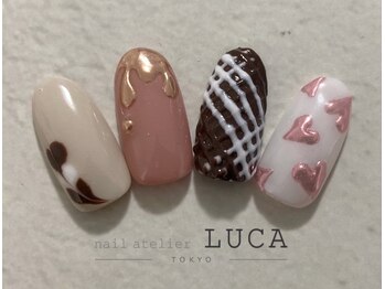 ネイルアトリエルカ(nail atelier LUCA)/S-113 大人可愛いバレンタイン