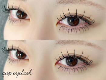 クプアイラッシュ 新宿店(qup eyelash)の写真/トレンドの上下マツエクが大人気◎下マツエクは中顔面短縮効果もあり小顔＆ぱっちりとした可愛い目元に♪