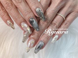 ニュアンスネイル！ミラーアート